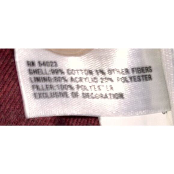 Men's GAP red‎ and black vest with faux shearling WARM SZ MEDIUM - Picture 7 of 10